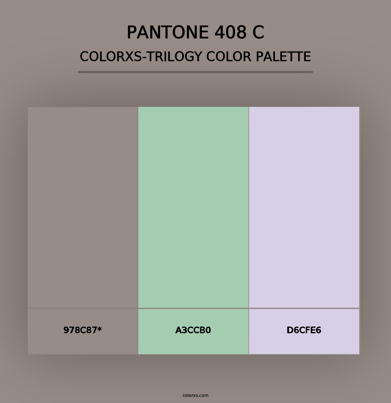 PANTONE 408 C - Colorxs Trilogy Palette