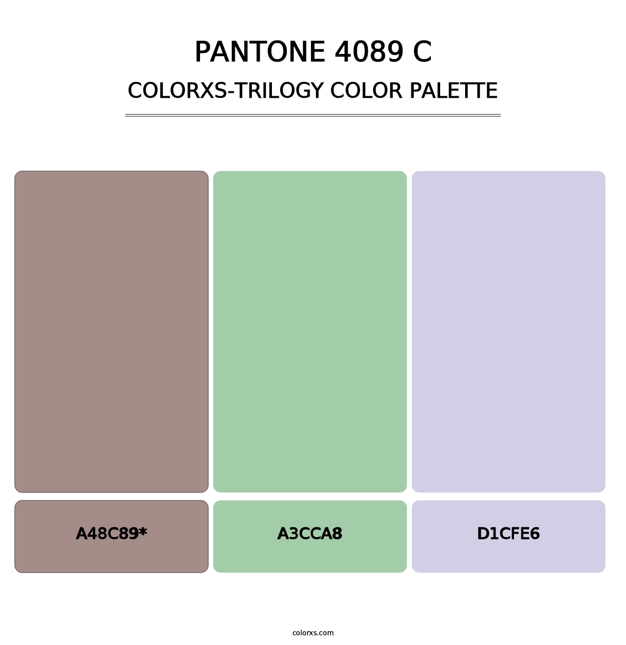 PANTONE 4089 C - Colorxs Trilogy Palette