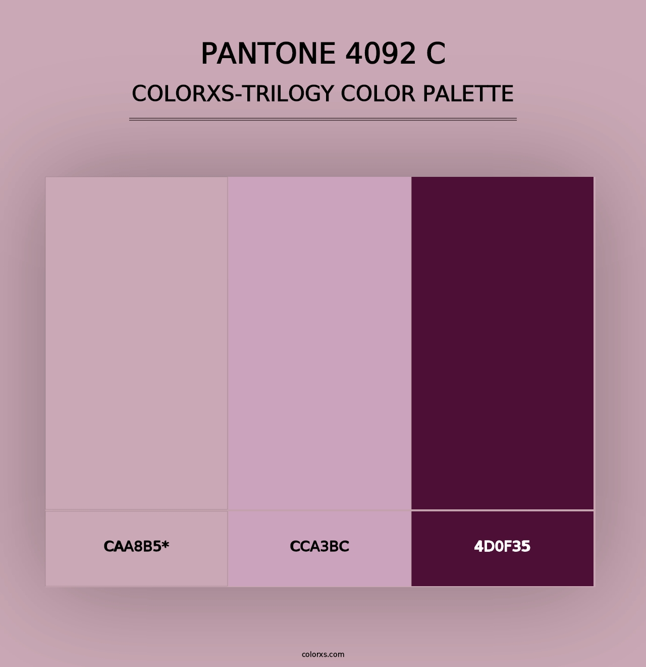 PANTONE 4092 C - Colorxs Trilogy Palette