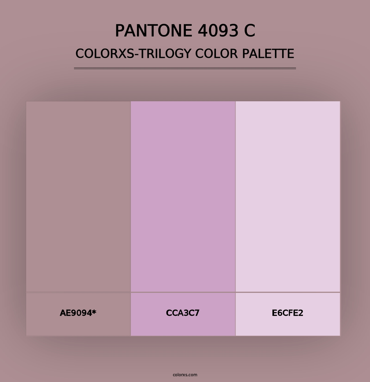 PANTONE 4093 C - Colorxs Trilogy Palette