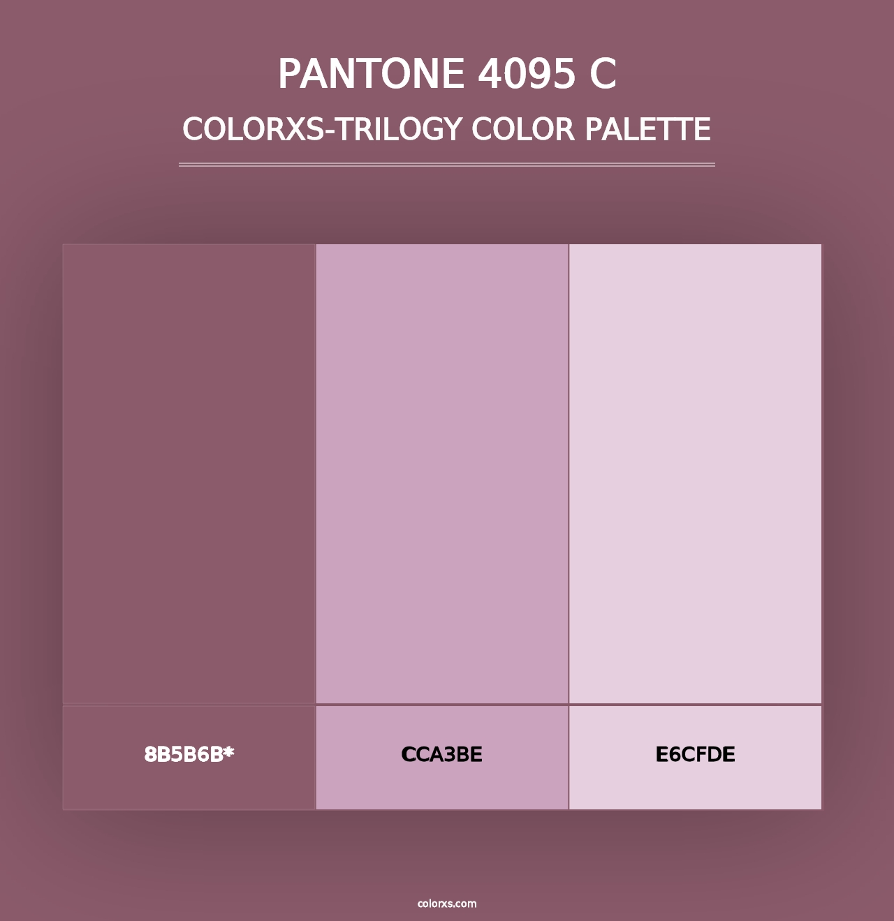 PANTONE 4095 C - Colorxs Trilogy Palette