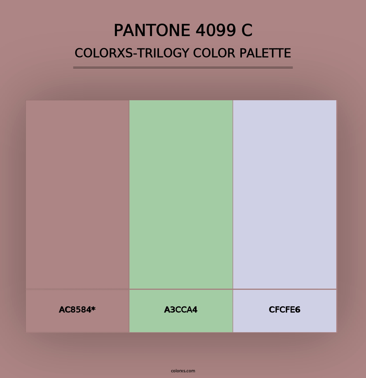 PANTONE 4099 C - Colorxs Trilogy Palette