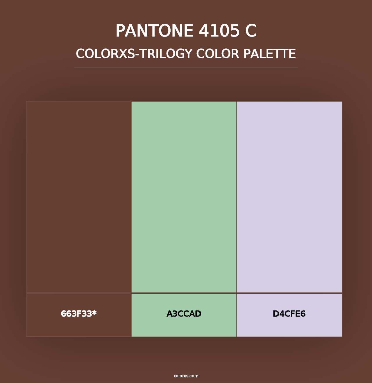 PANTONE 4105 C - Colorxs Trilogy Palette