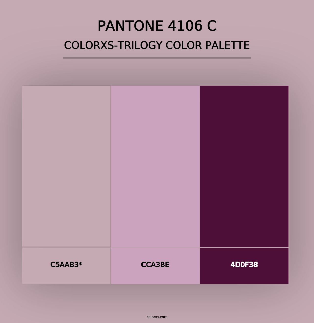 PANTONE 4106 C - Colorxs Trilogy Palette