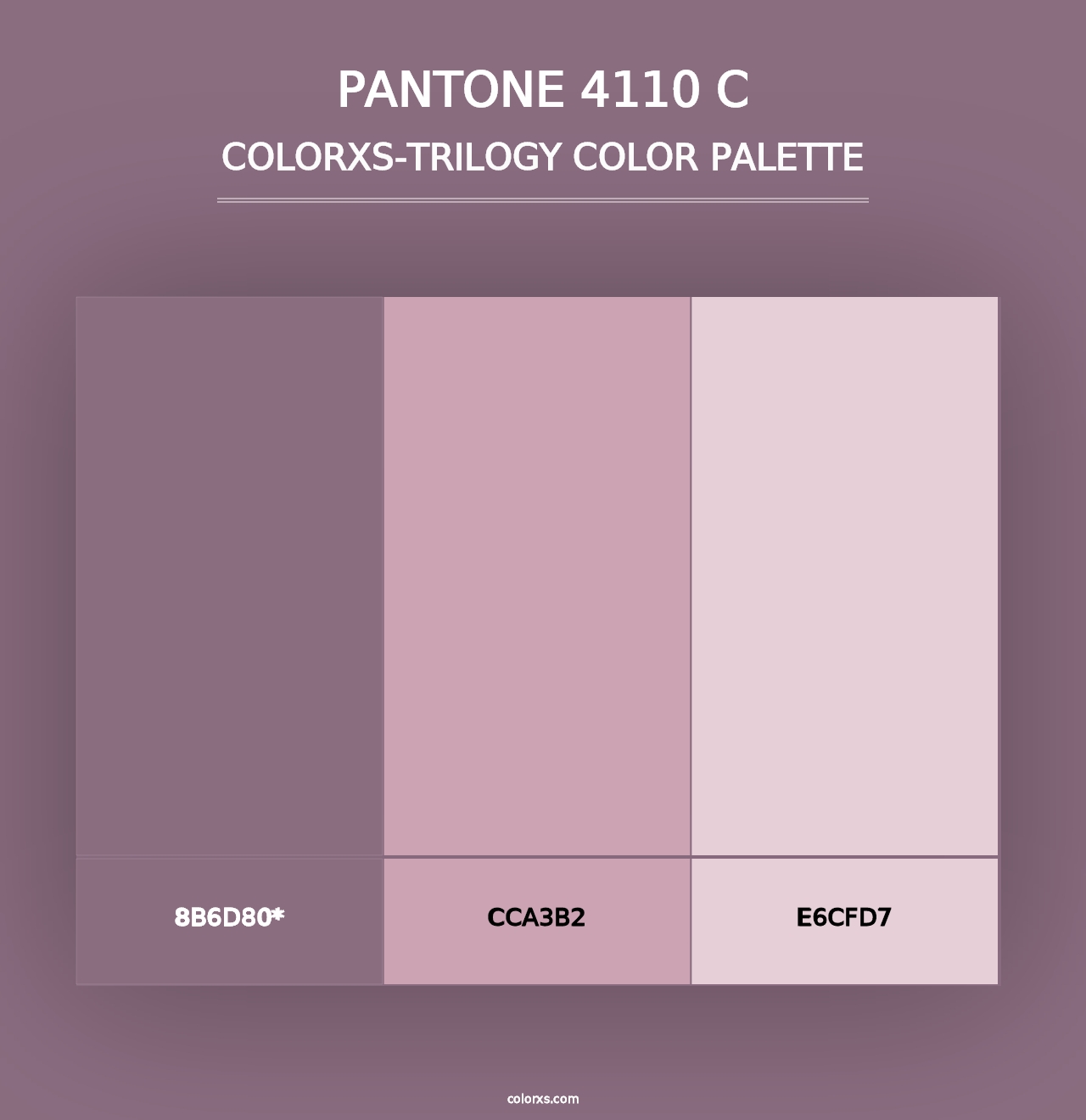 PANTONE 4110 C - Colorxs Trilogy Palette