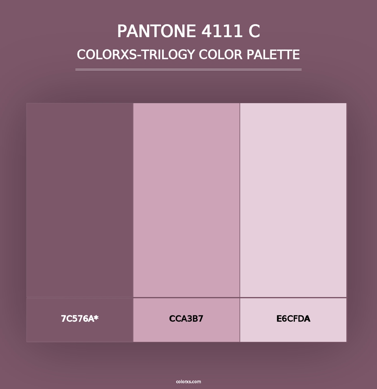 PANTONE 4111 C - Colorxs Trilogy Palette