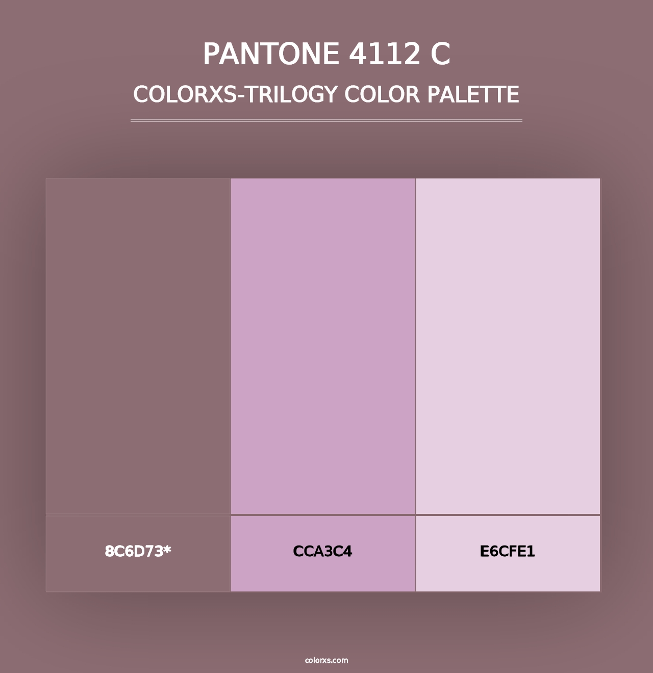 PANTONE 4112 C - Colorxs Trilogy Palette