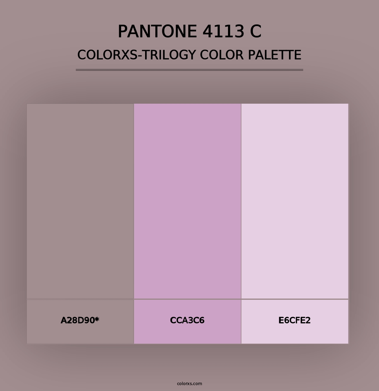 PANTONE 4113 C - Colorxs Trilogy Palette