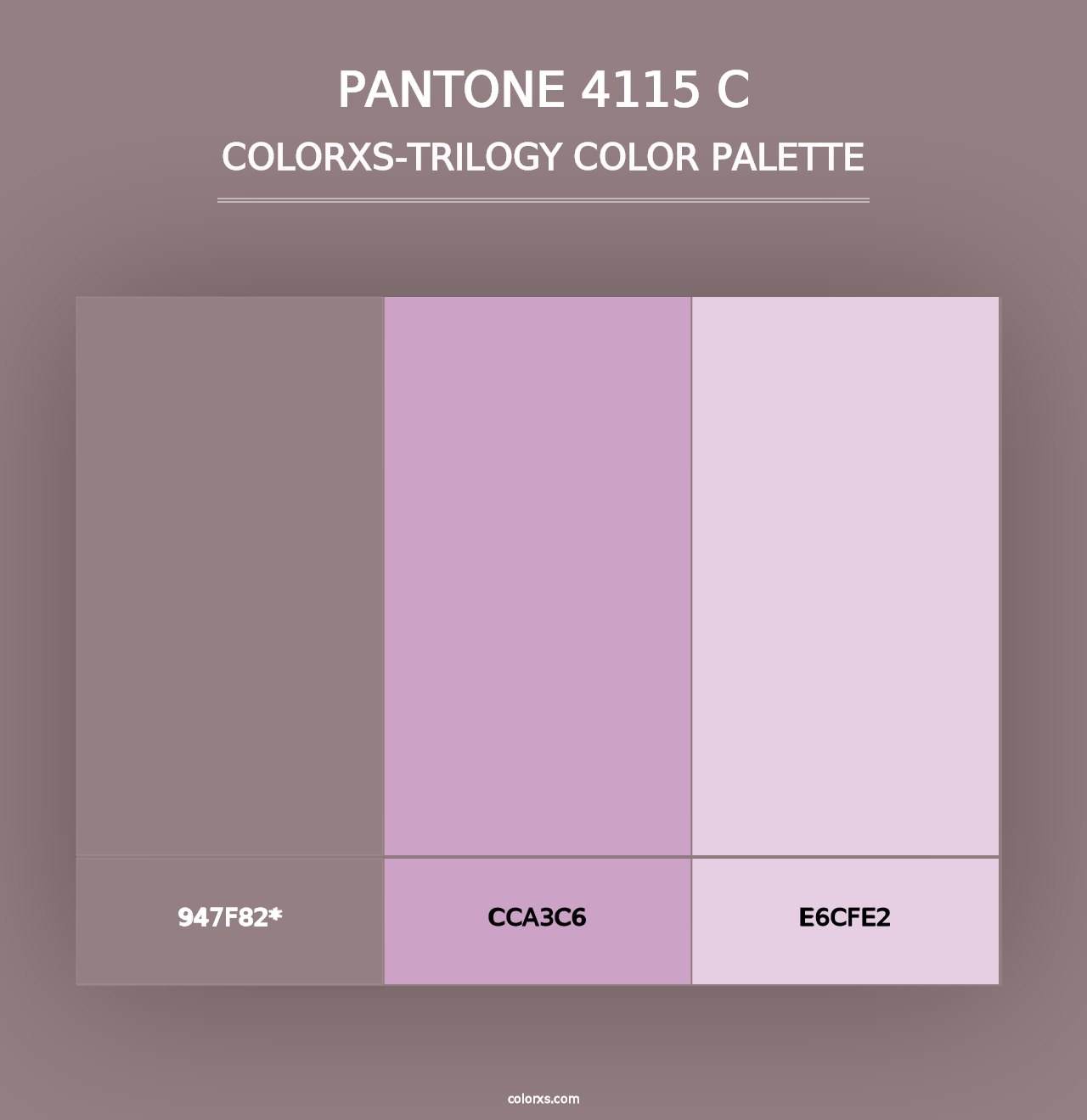 PANTONE 4115 C - Colorxs Trilogy Palette