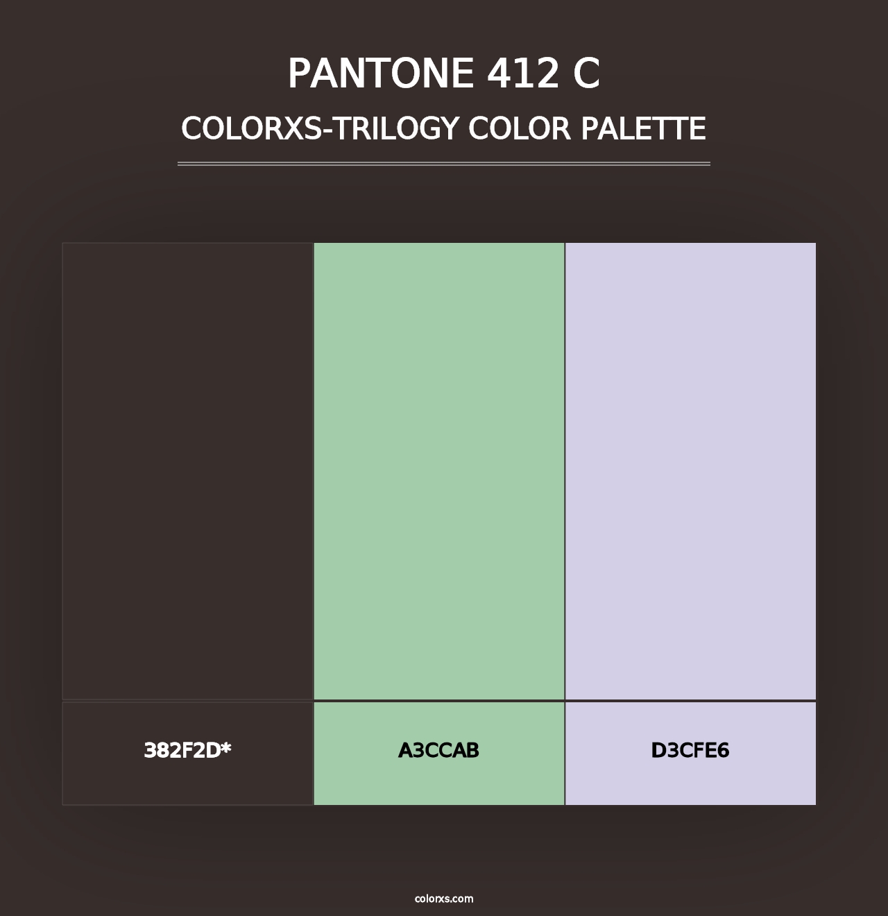 PANTONE 412 C - Colorxs Trilogy Palette