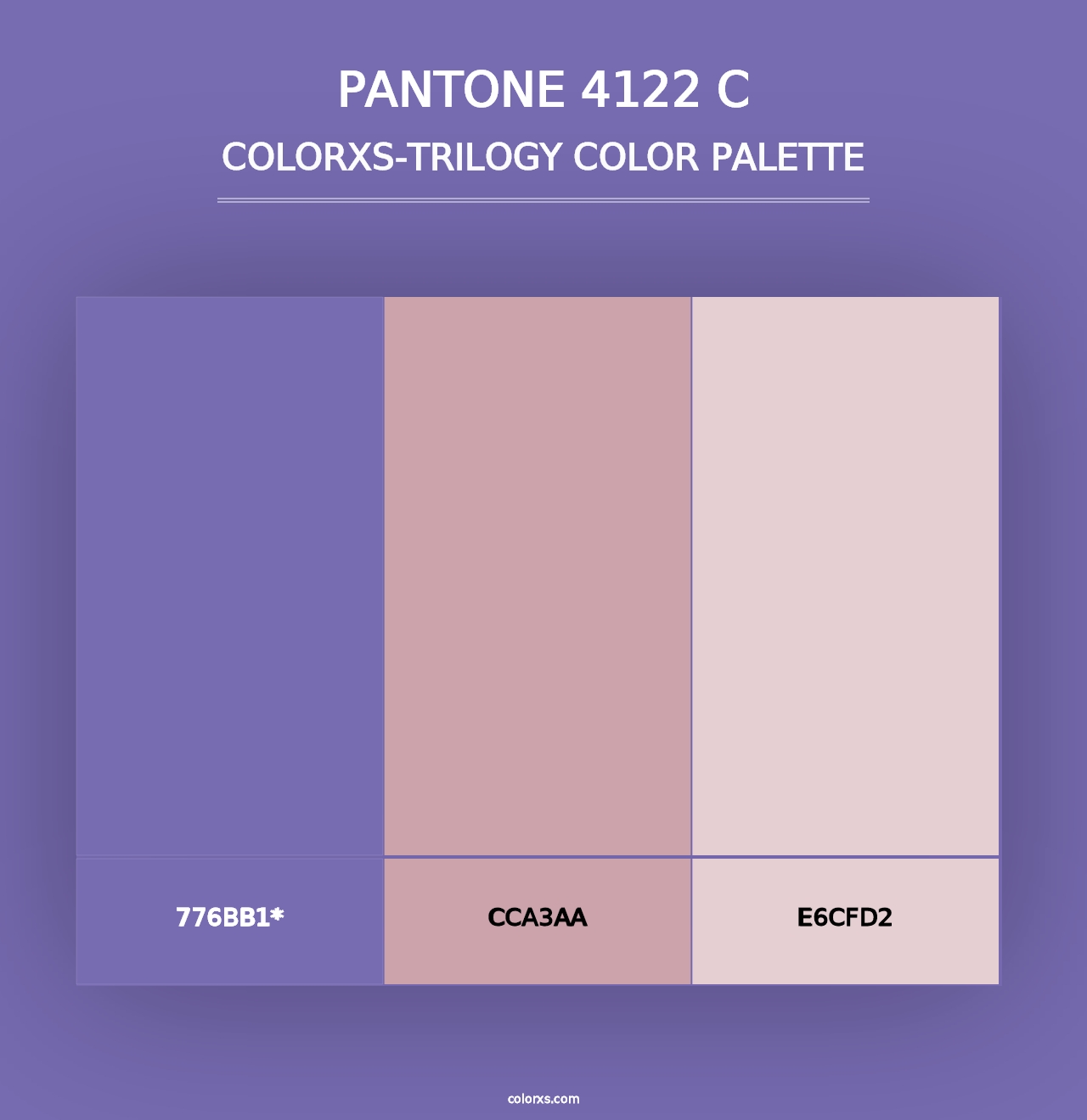 PANTONE 4122 C - Colorxs Trilogy Palette