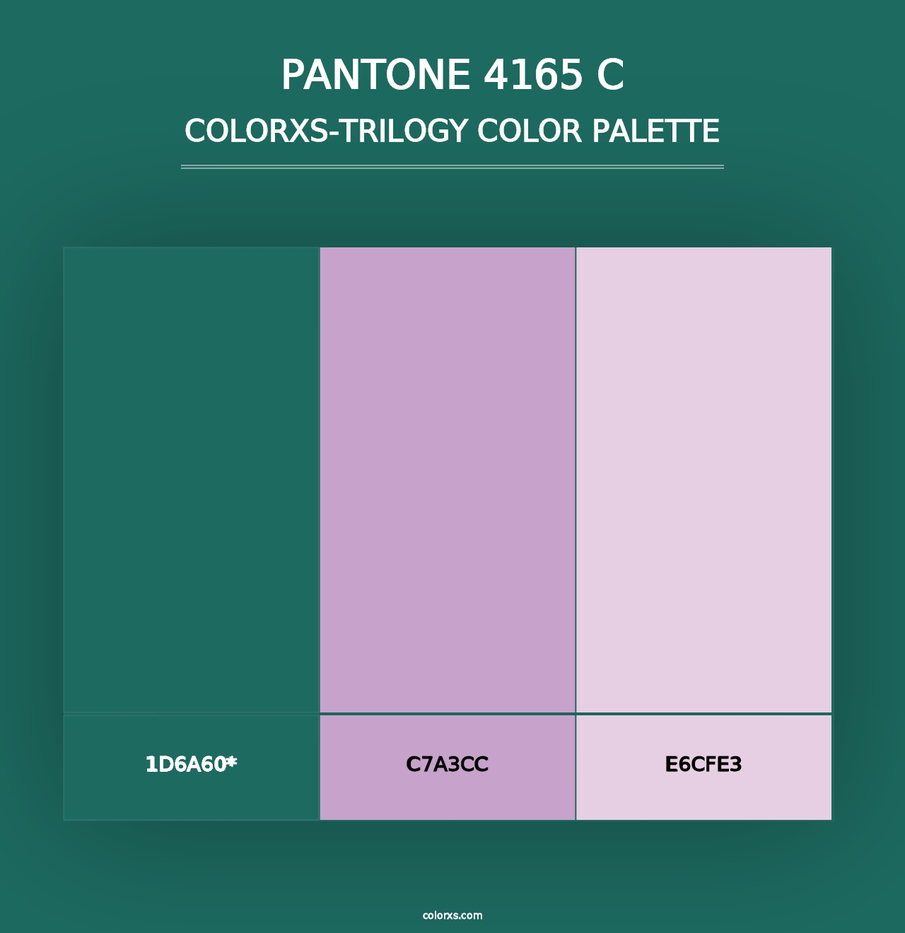 PANTONE 4165 C - Colorxs Trilogy Palette