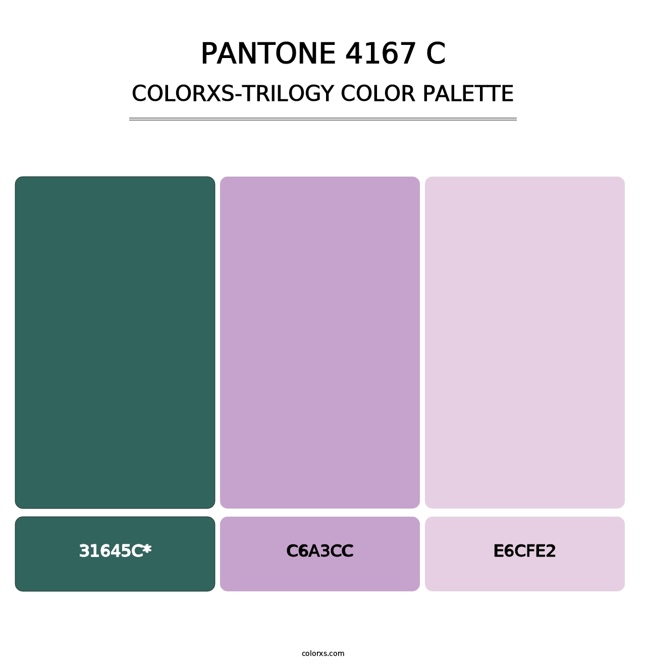 PANTONE 4167 C - Colorxs Trilogy Palette