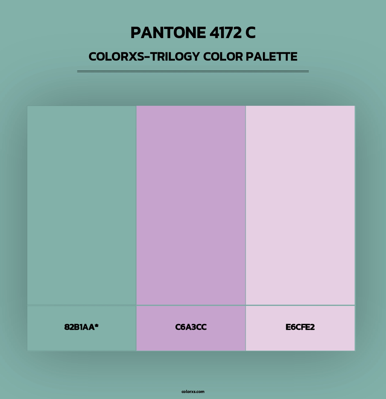 PANTONE 4172 C - Colorxs Trilogy Palette