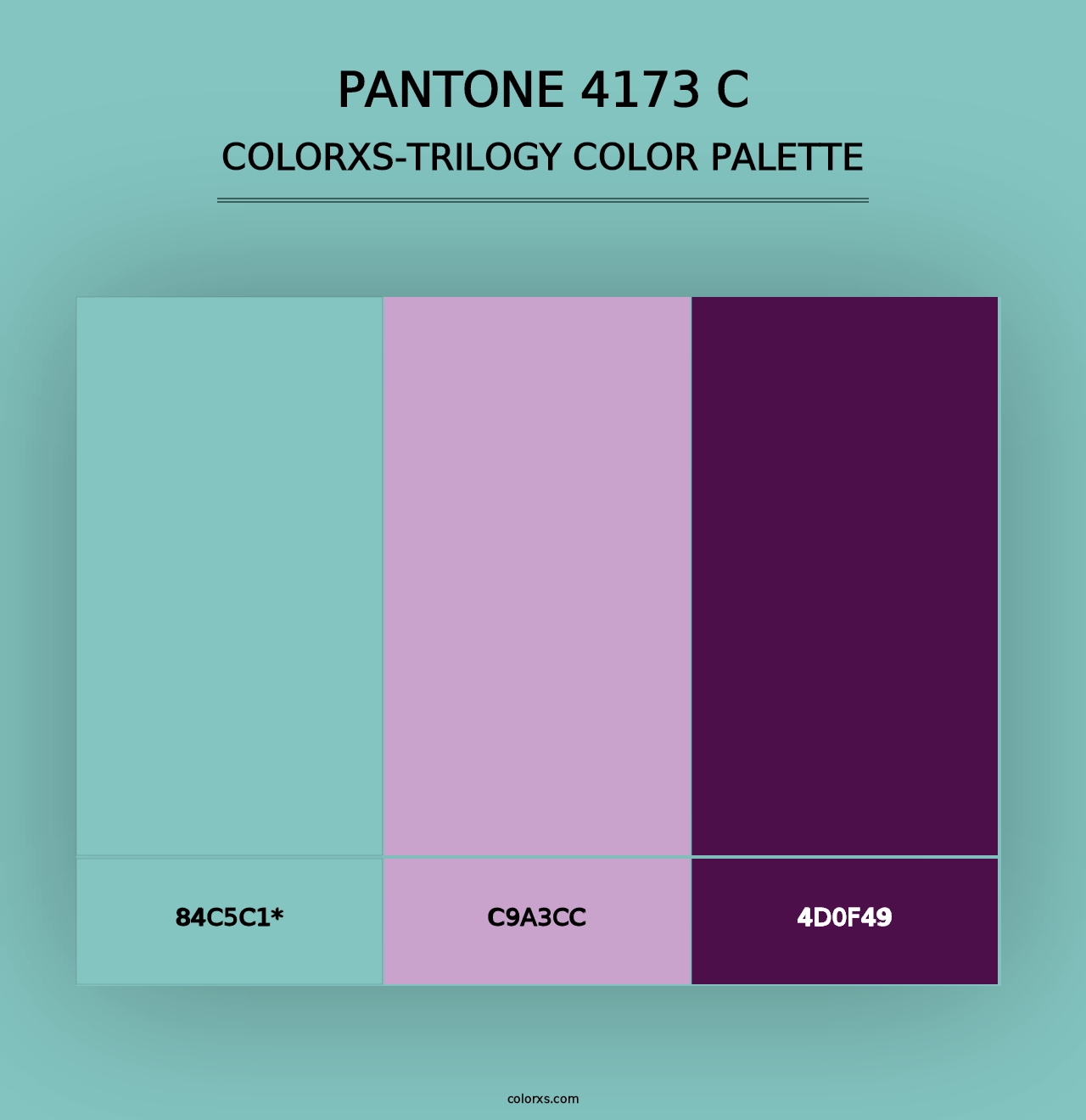 PANTONE 4173 C - Colorxs Trilogy Palette