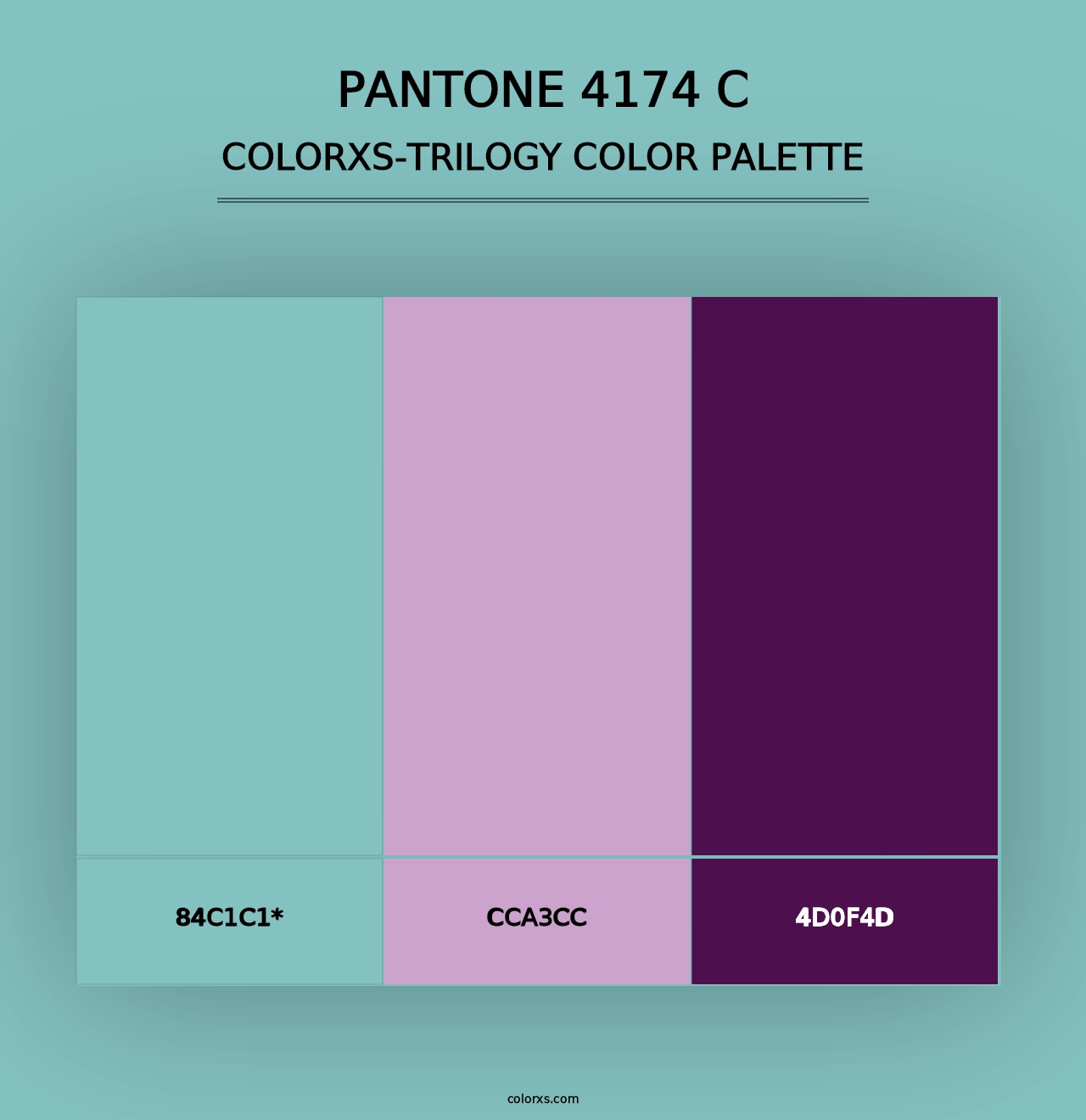 PANTONE 4174 C - Colorxs Trilogy Palette