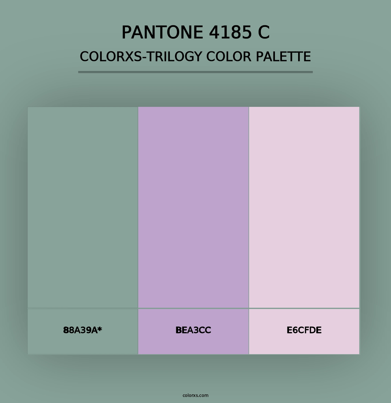 PANTONE 4185 C - Colorxs Trilogy Palette