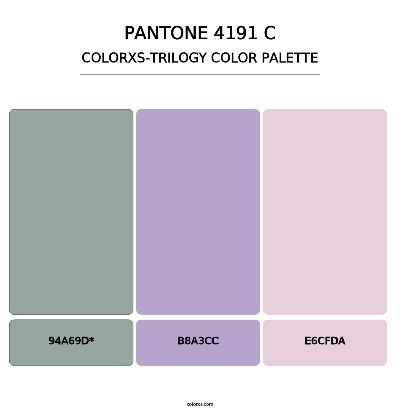 PANTONE 4191 C - Colorxs Trilogy Palette