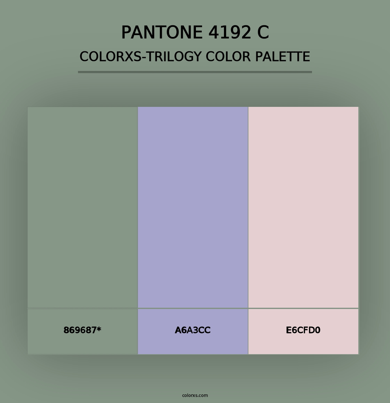 PANTONE 4192 C - Colorxs Trilogy Palette