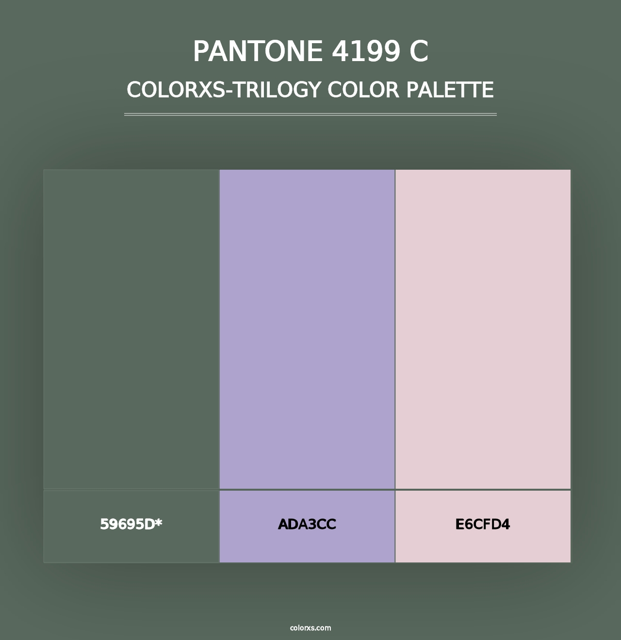 PANTONE 4199 C - Colorxs Trilogy Palette