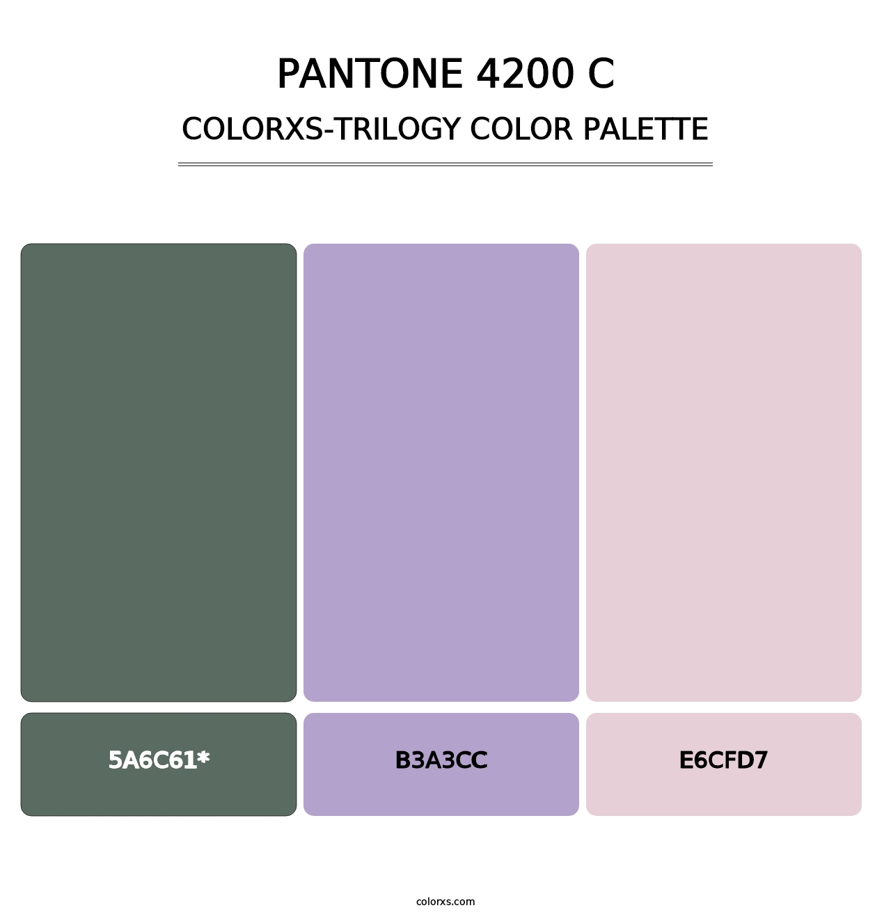 PANTONE 4200 C - Colorxs Trilogy Palette