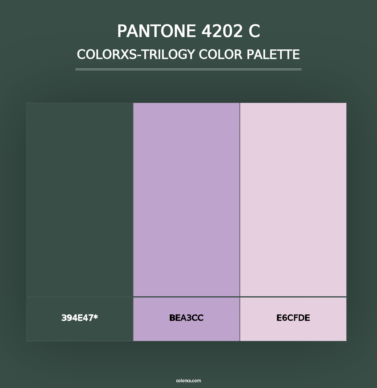 PANTONE 4202 C - Colorxs Trilogy Palette