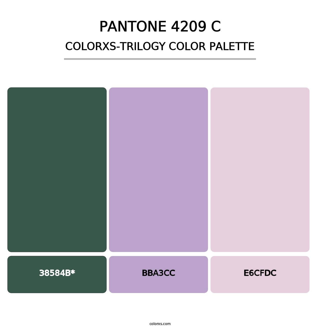 PANTONE 4209 C - Colorxs Trilogy Palette