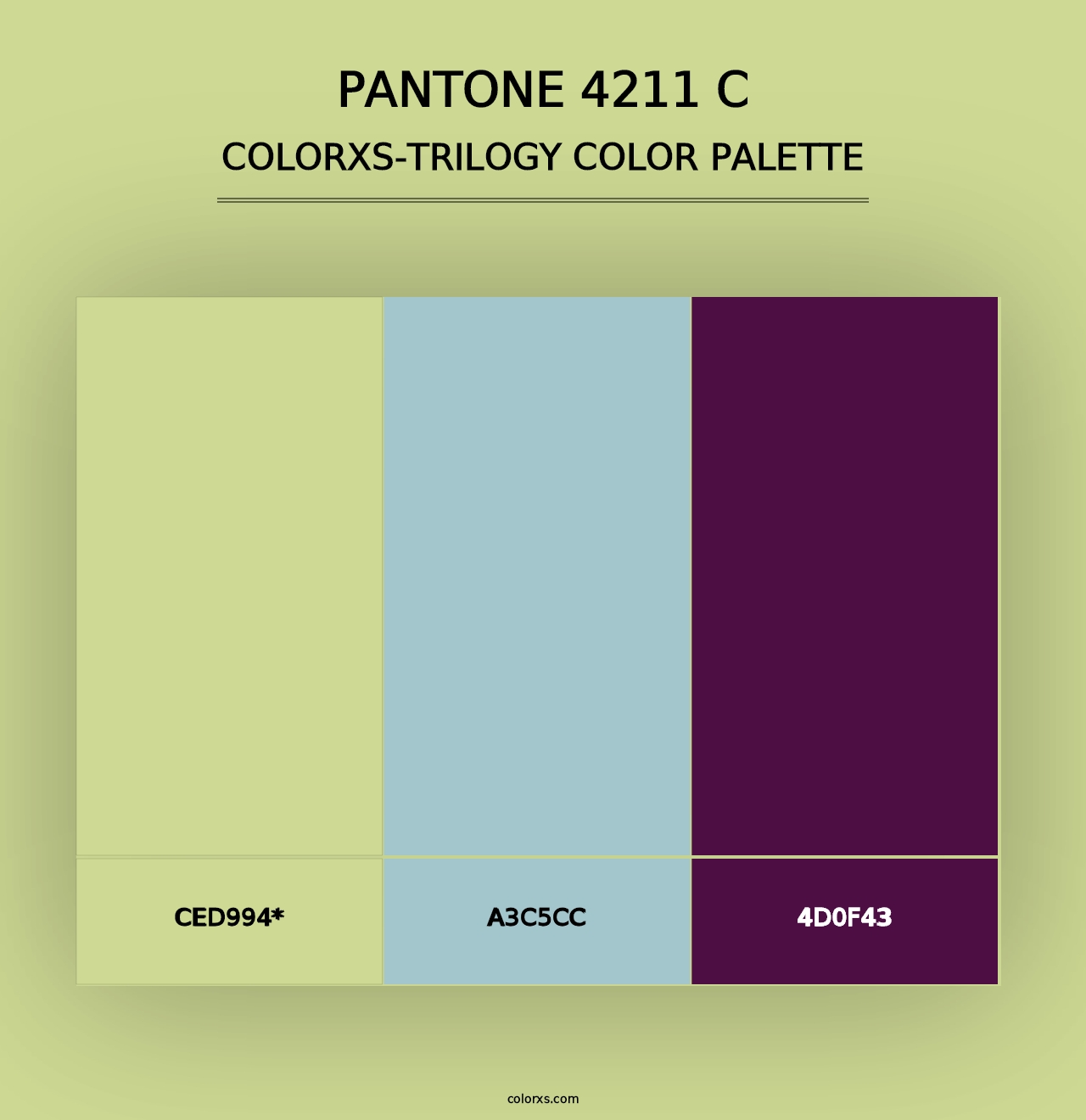 PANTONE 4211 C - Colorxs Trilogy Palette