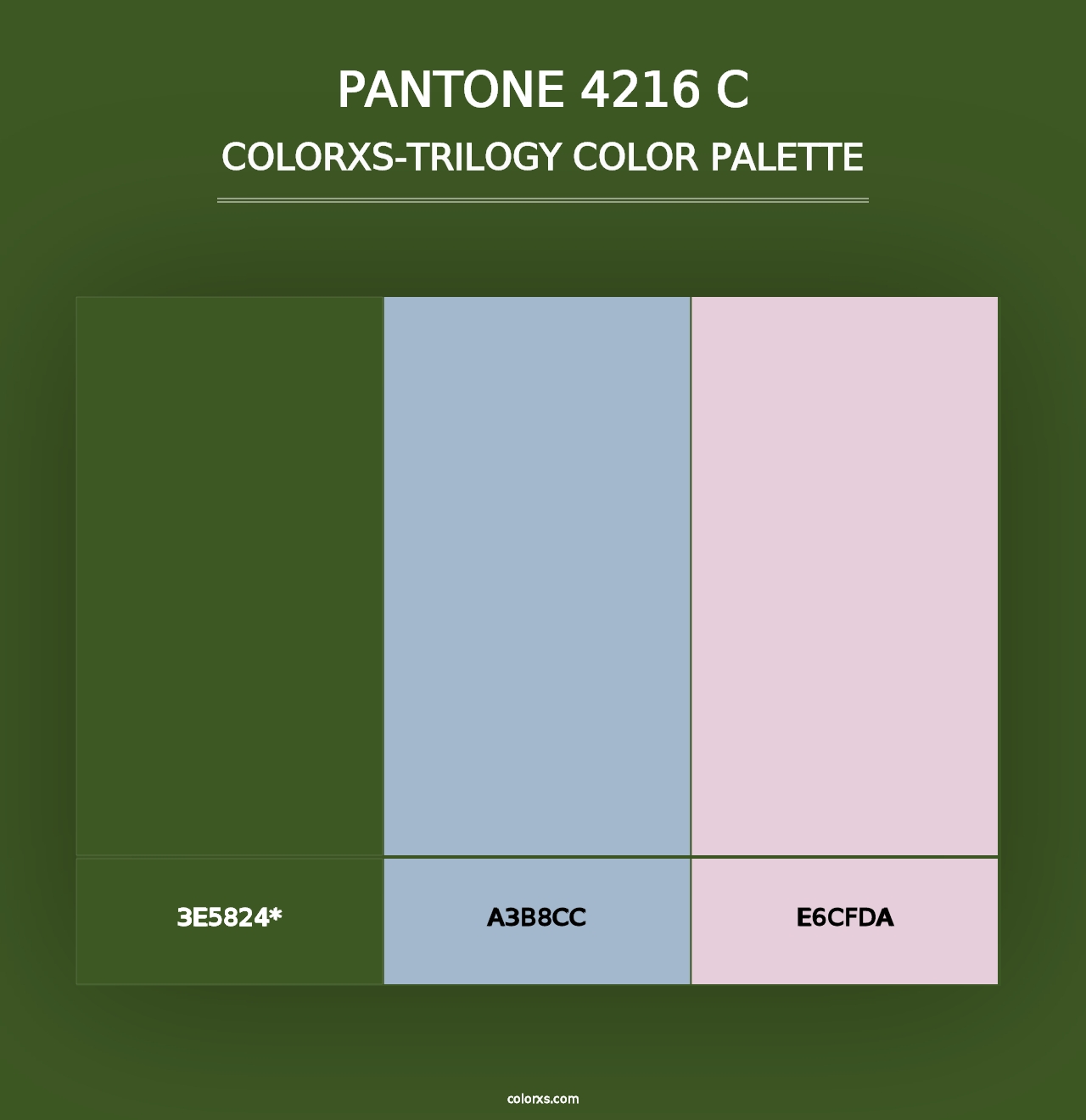 PANTONE 4216 C - Colorxs Trilogy Palette