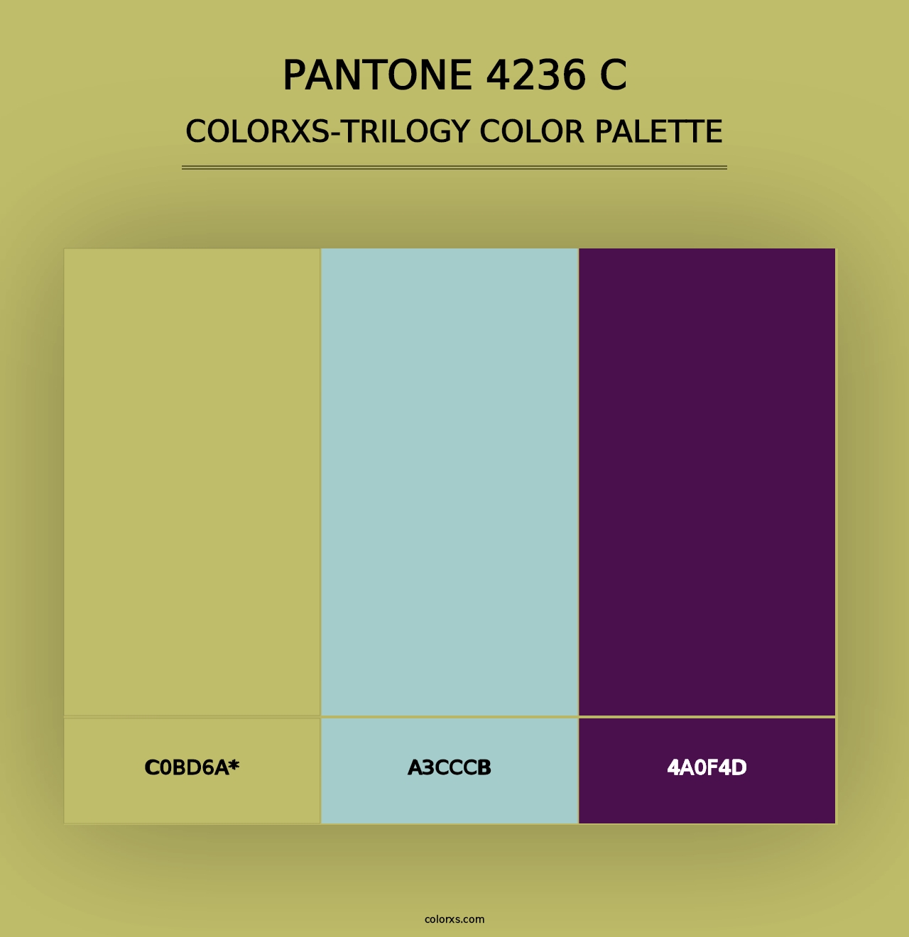 PANTONE 4236 C - Colorxs Trilogy Palette