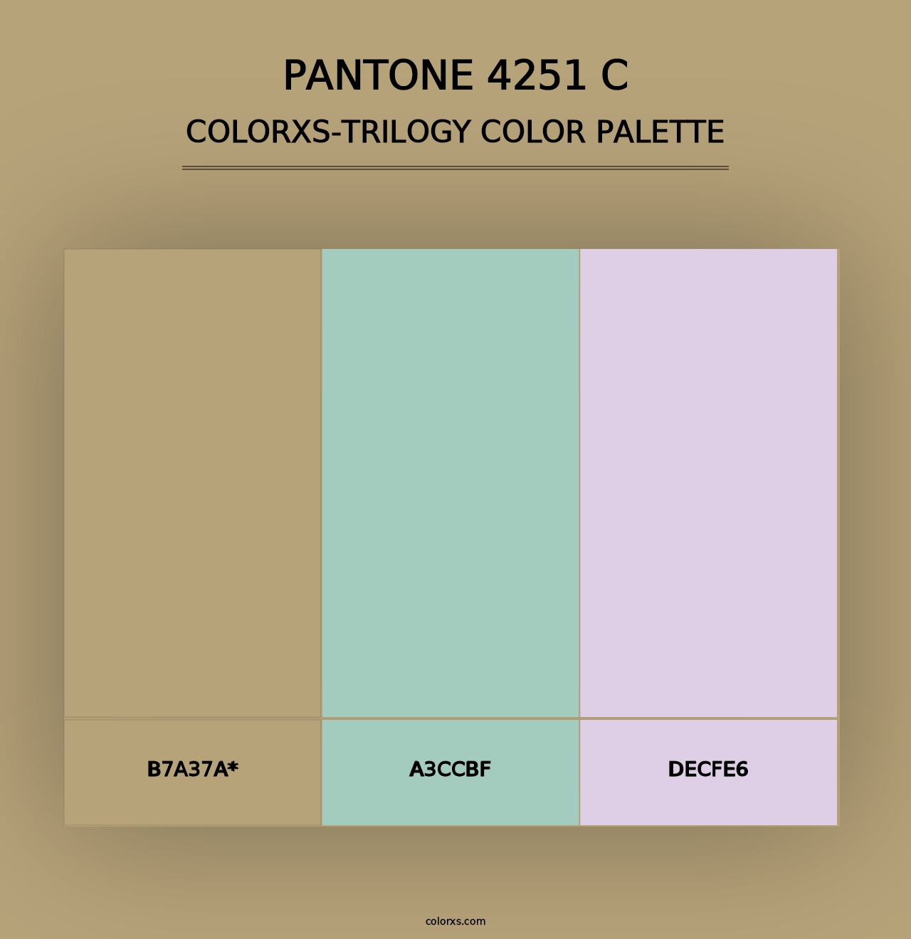 PANTONE 4251 C - Colorxs Trilogy Palette