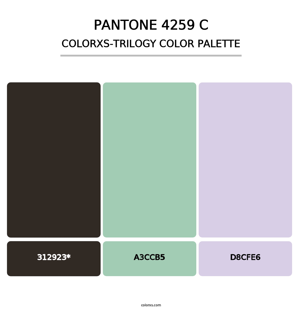 PANTONE 4259 C - Colorxs Trilogy Palette