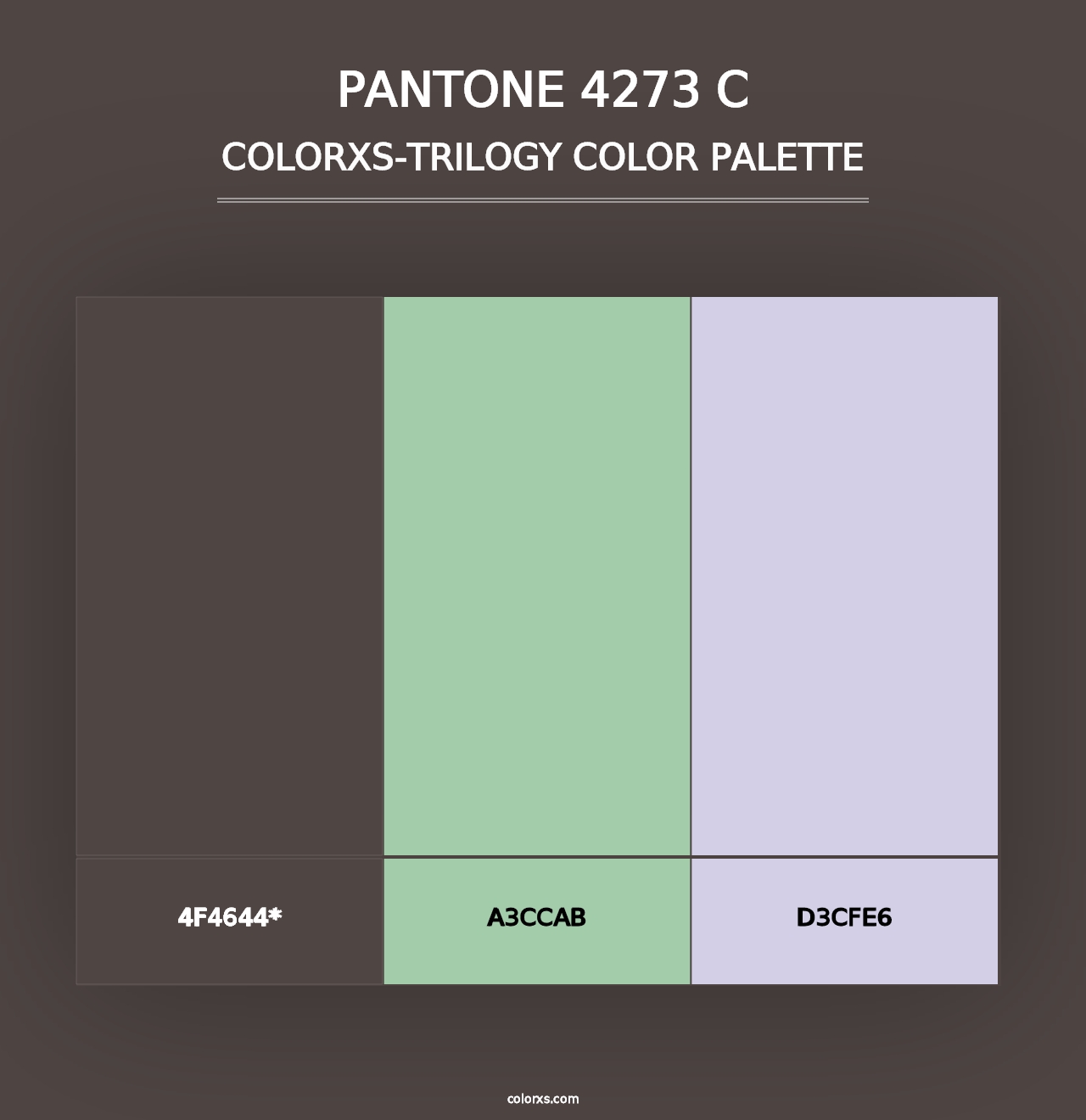 PANTONE 4273 C - Colorxs Trilogy Palette