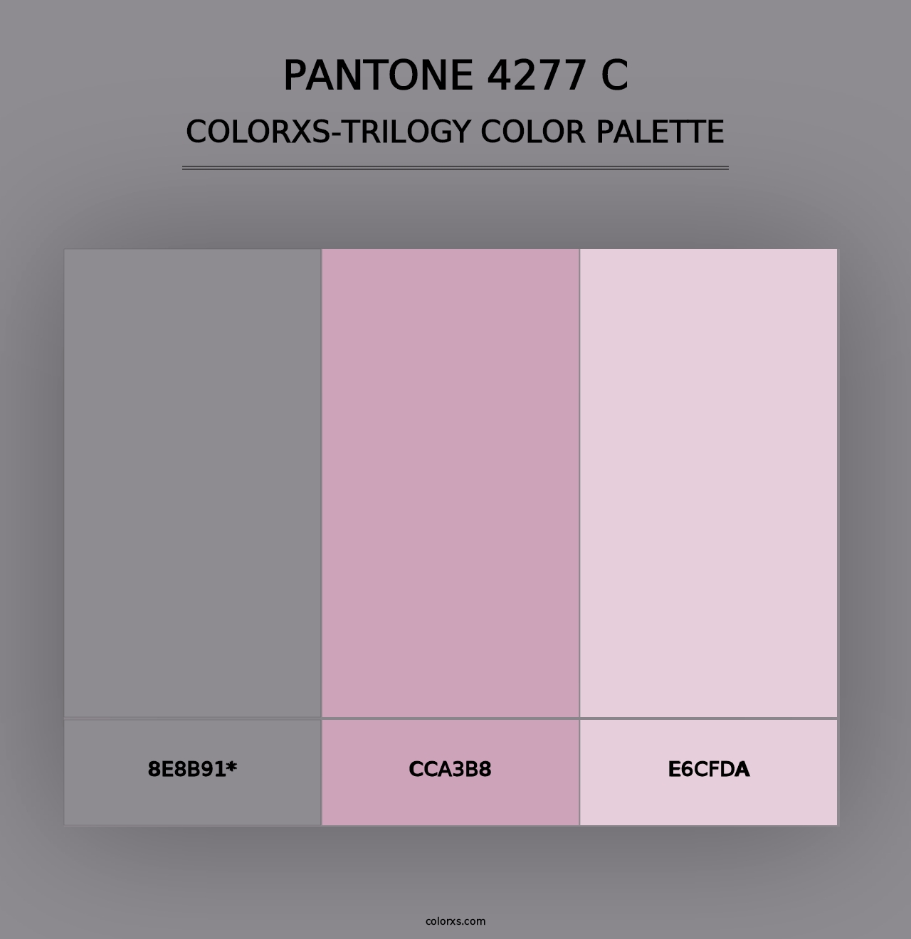 PANTONE 4277 C - Colorxs Trilogy Palette