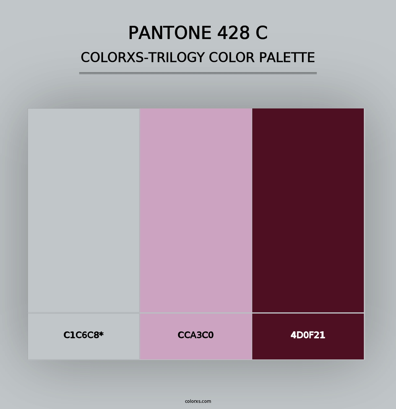 PANTONE 428 C - Colorxs Trilogy Palette