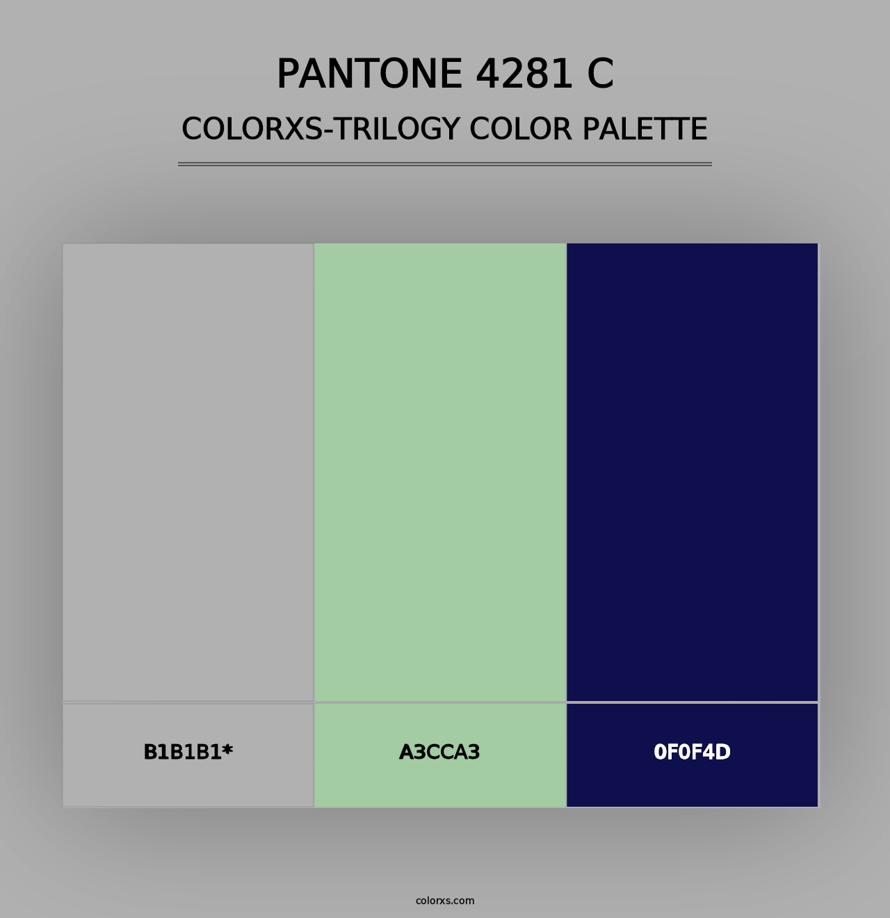 PANTONE 4281 C - Colorxs Trilogy Palette