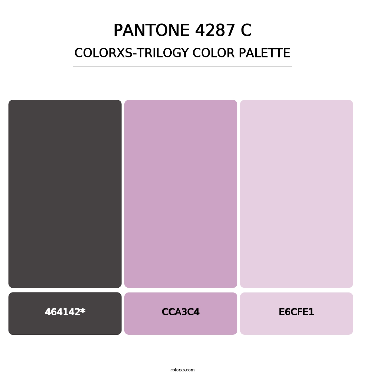 PANTONE 4287 C - Colorxs Trilogy Palette