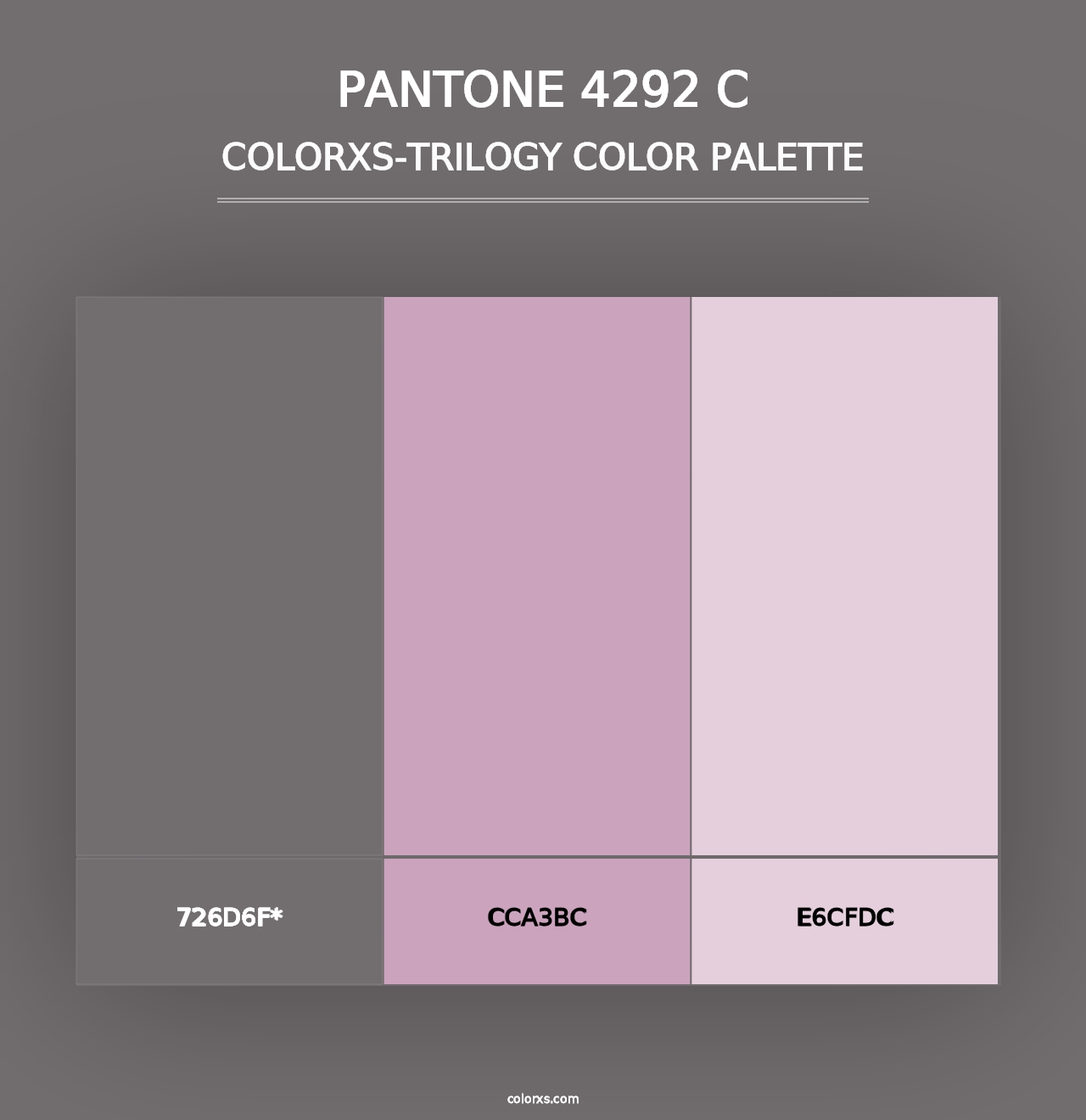 PANTONE 4292 C - Colorxs Trilogy Palette