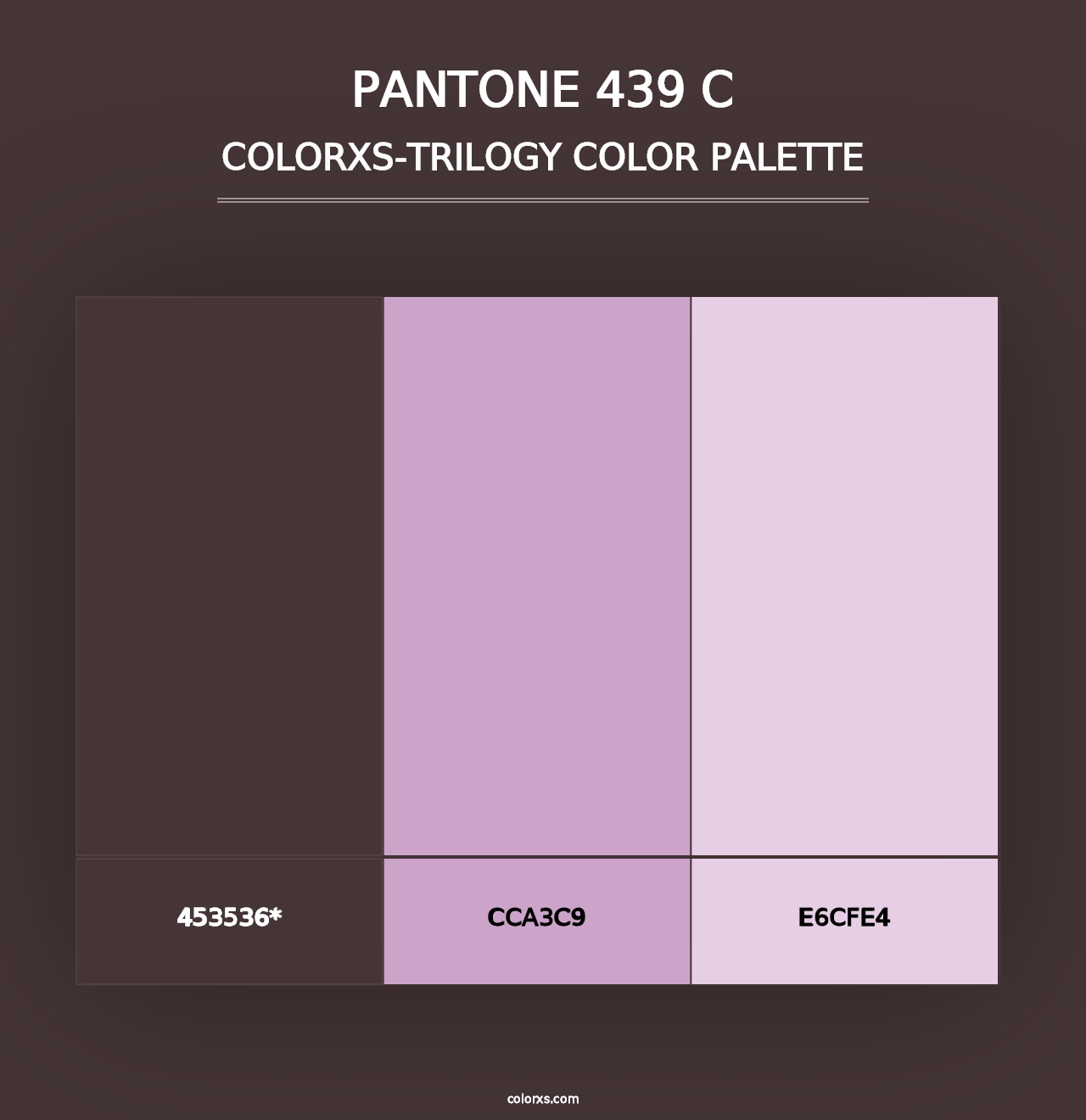 PANTONE 439 C - Colorxs Trilogy Palette