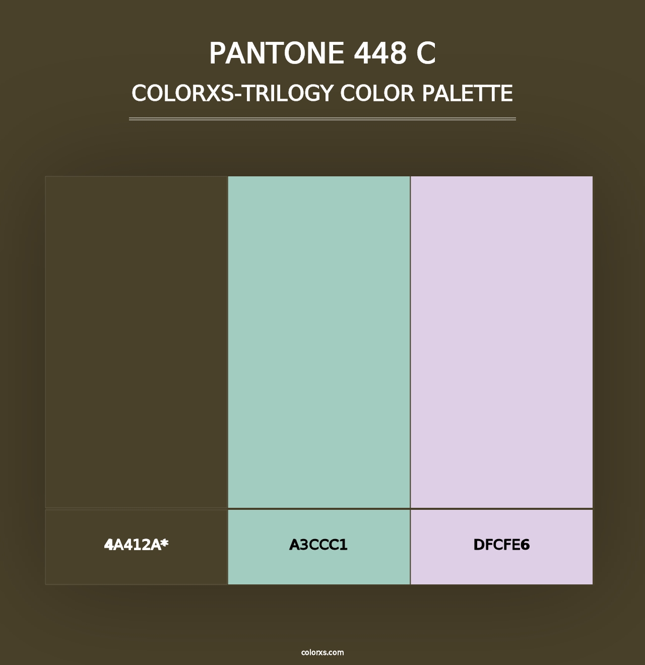 PANTONE 448 C - Colorxs Trilogy Palette