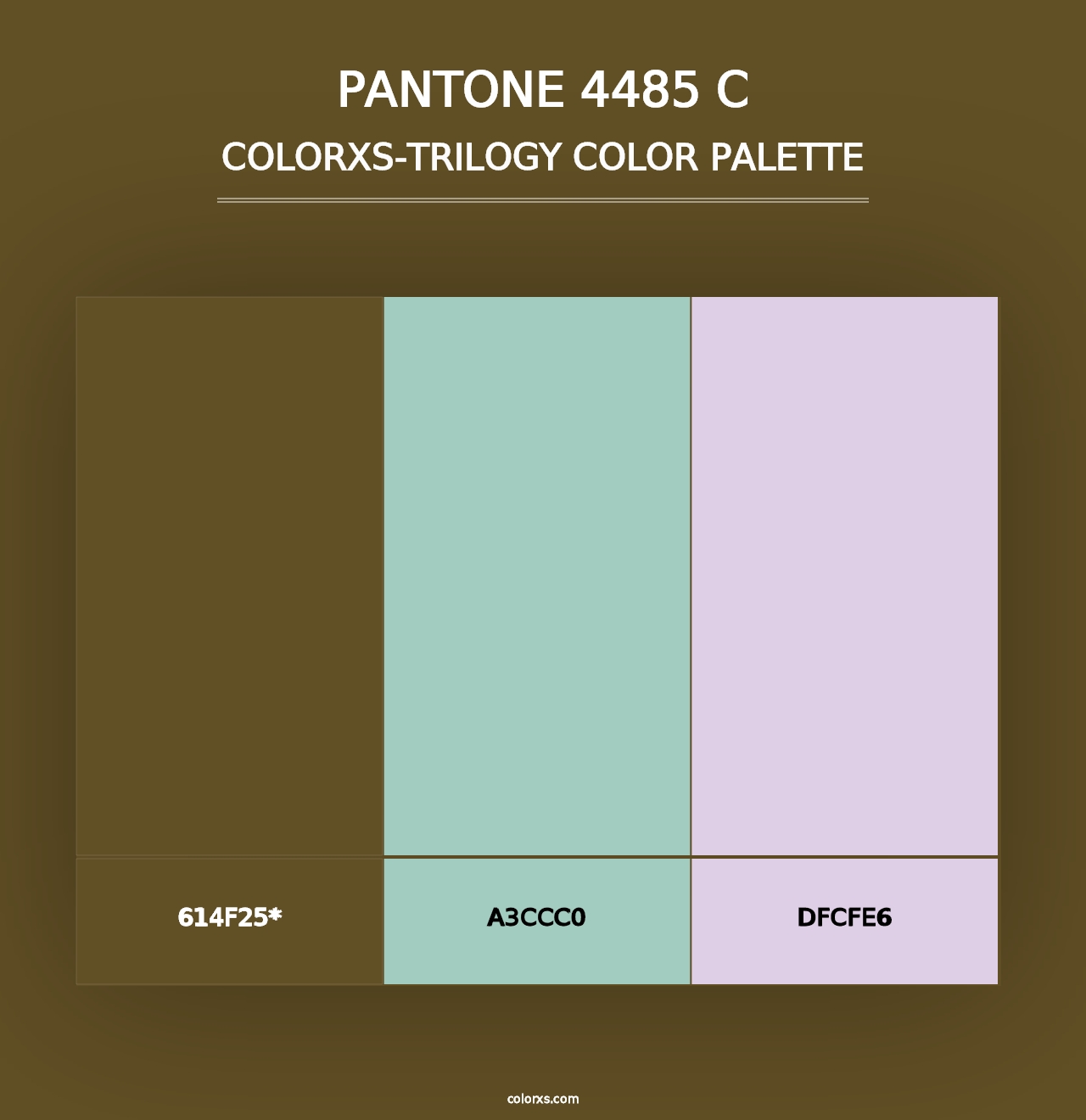 PANTONE 4485 C - Colorxs Trilogy Palette