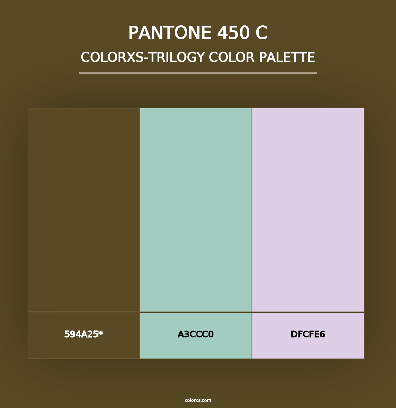 PANTONE 450 C - Colorxs Trilogy Palette