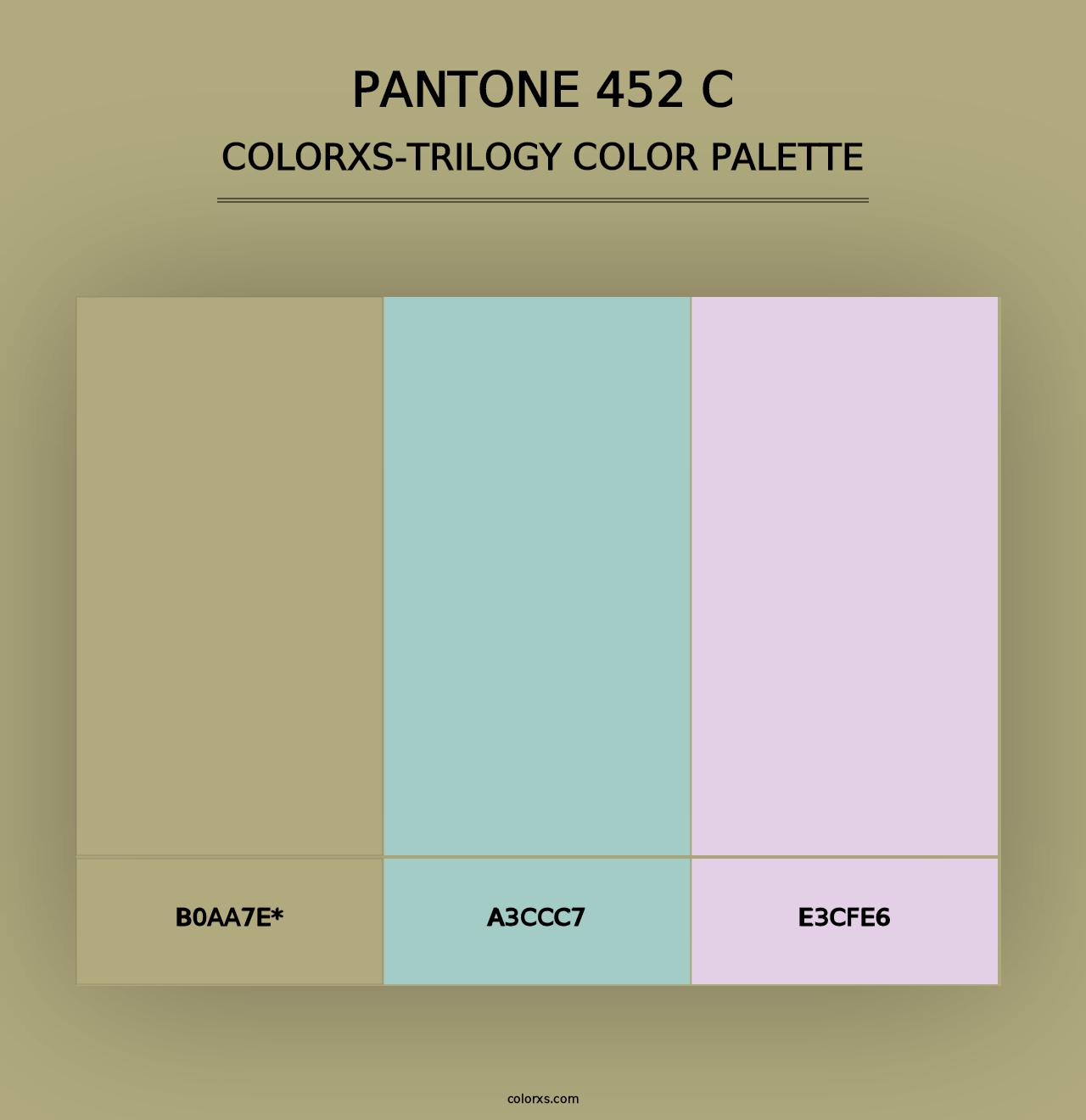 PANTONE 452 C - Colorxs Trilogy Palette