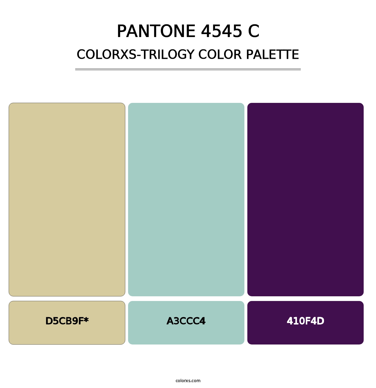 PANTONE 4545 C - Colorxs Trilogy Palette