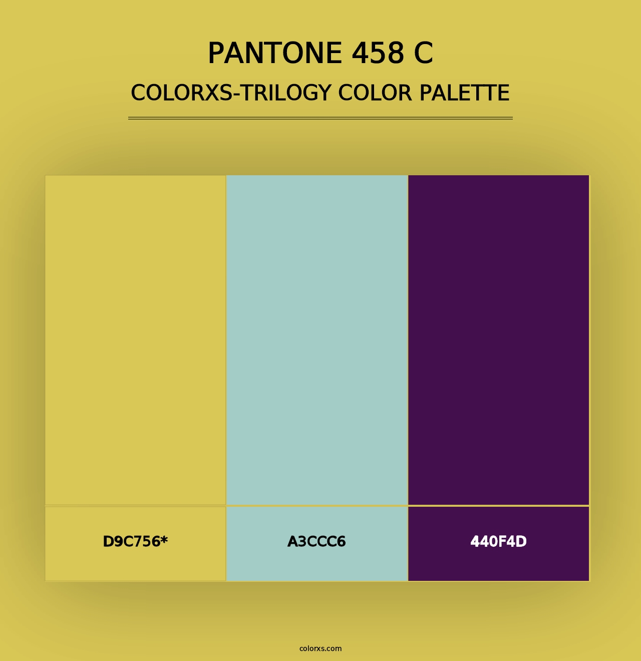 PANTONE 458 C - Colorxs Trilogy Palette