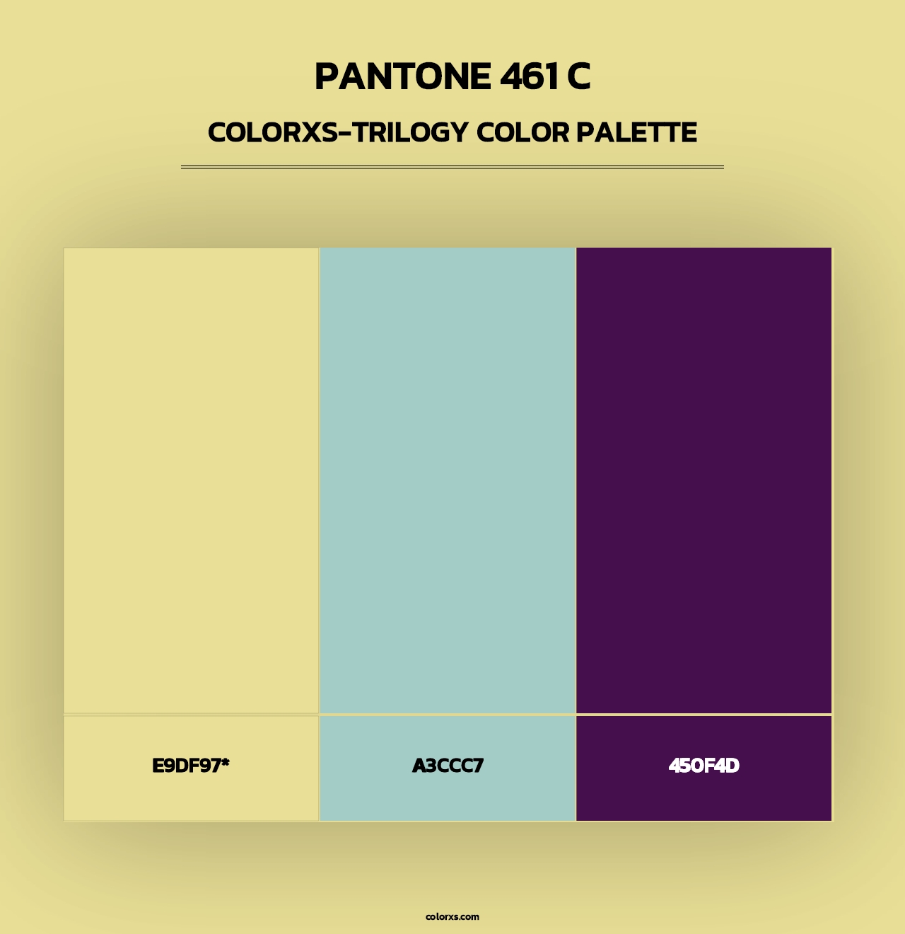 PANTONE 461 C - Colorxs Trilogy Palette