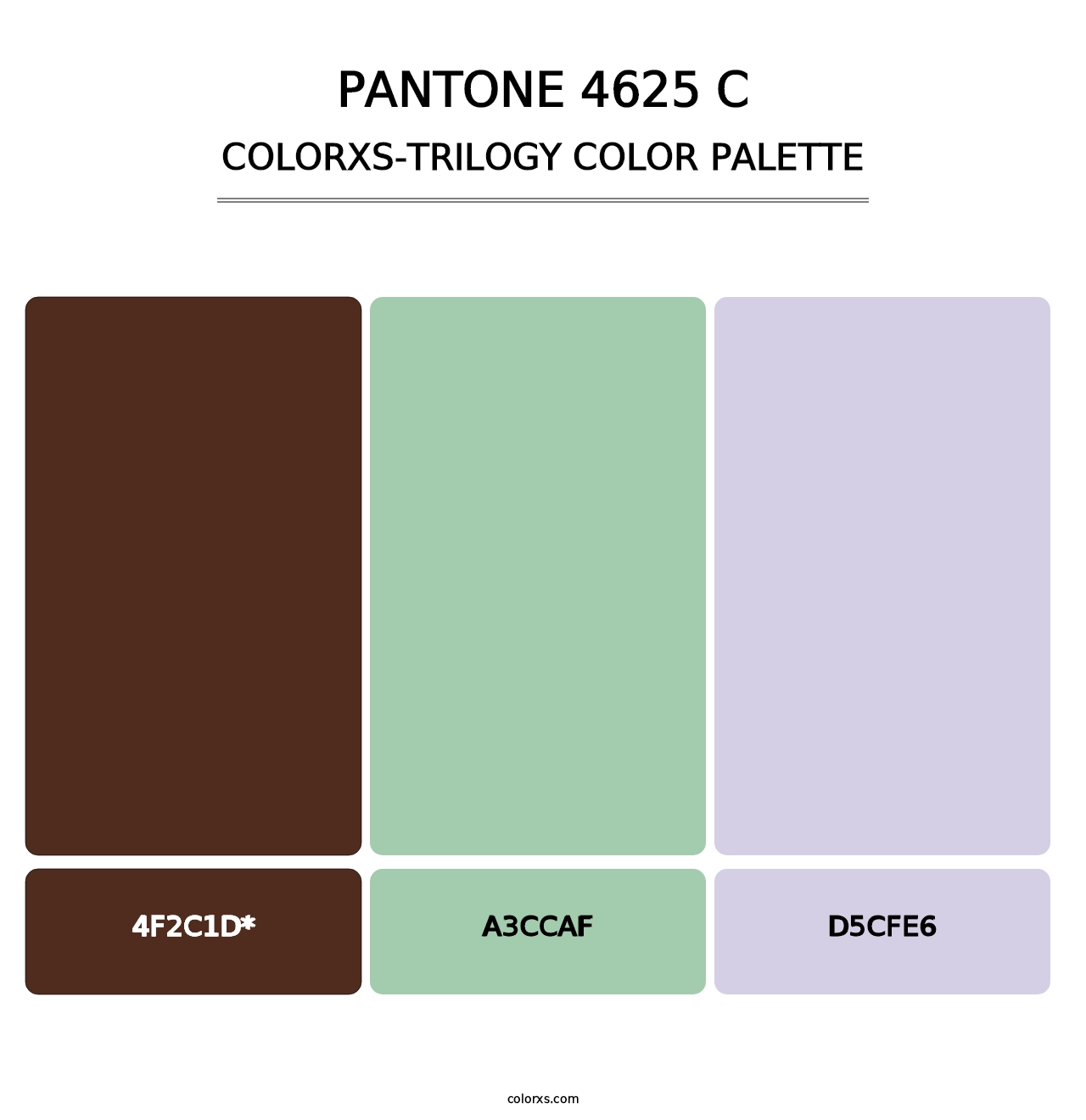 PANTONE 4625 C - Colorxs Trilogy Palette