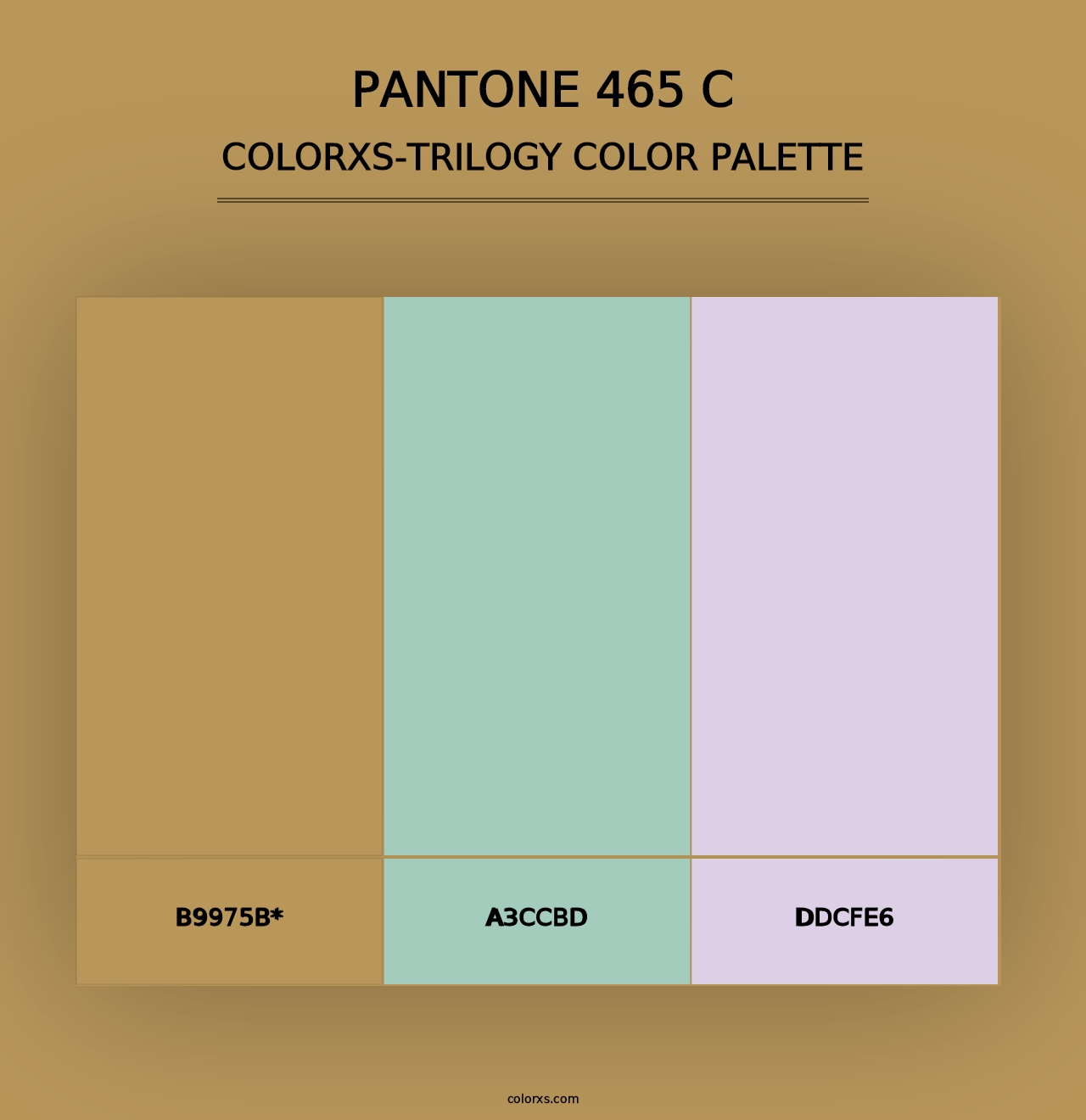 PANTONE 465 C - Colorxs Trilogy Palette