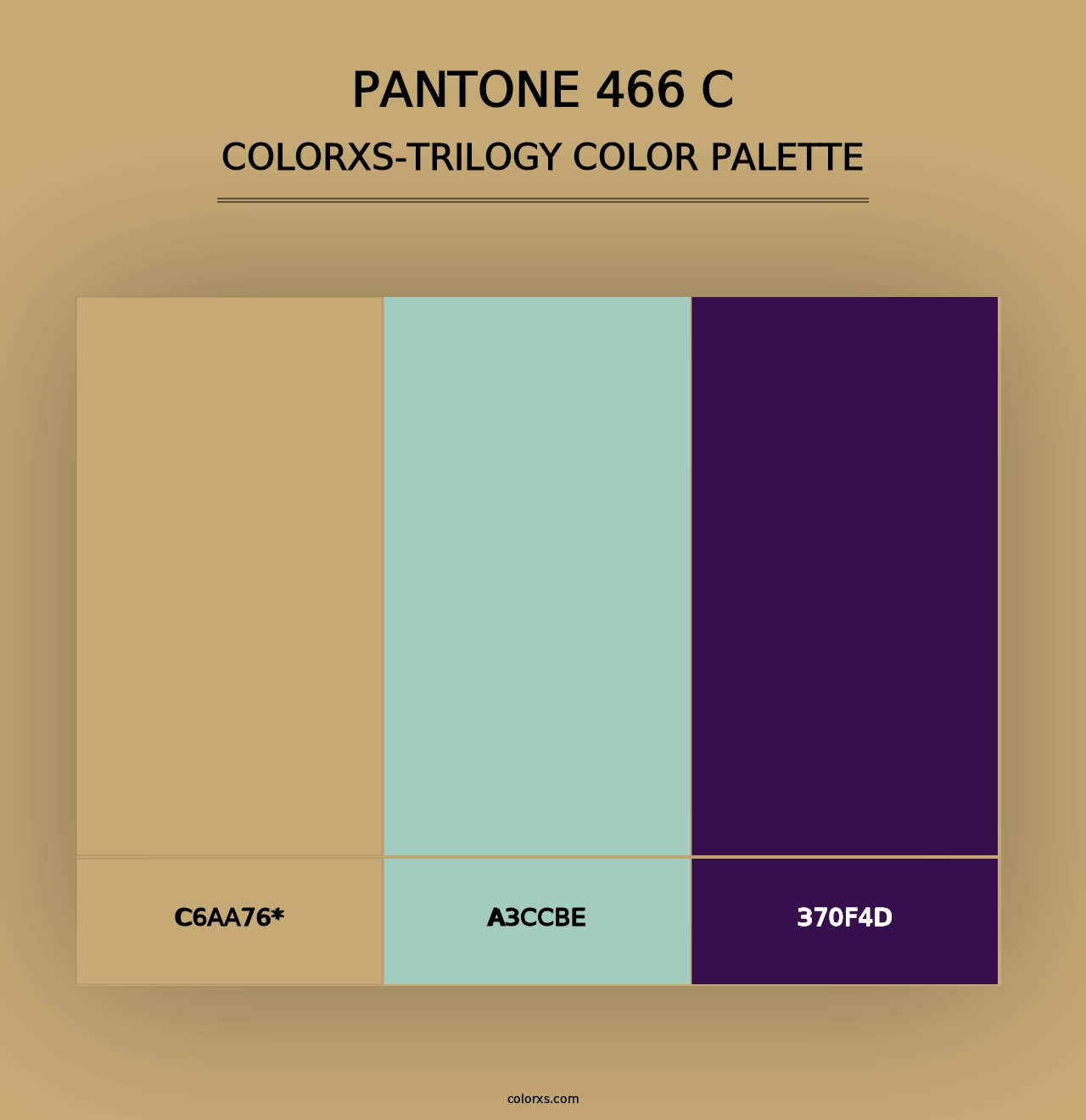 PANTONE 466 C - Colorxs Trilogy Palette