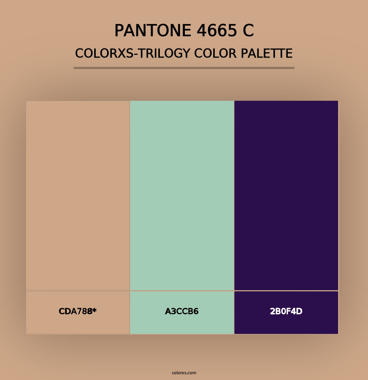 PANTONE 4665 C - Colorxs Trilogy Palette